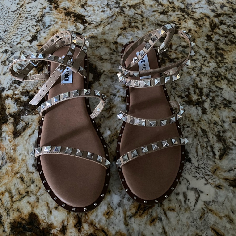 Steve Madden studded sandals brand new never worn